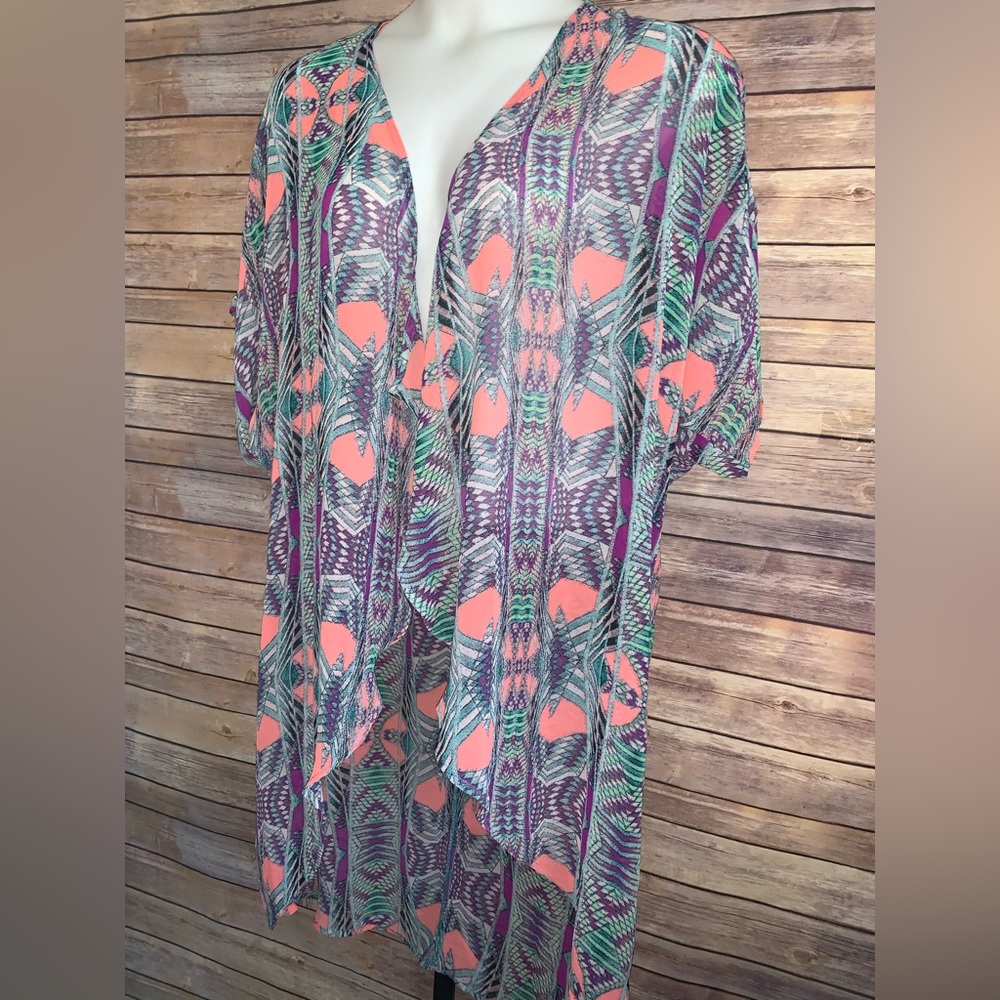 Colorful Patterned Cardigan - Size - Picture 3 of 7